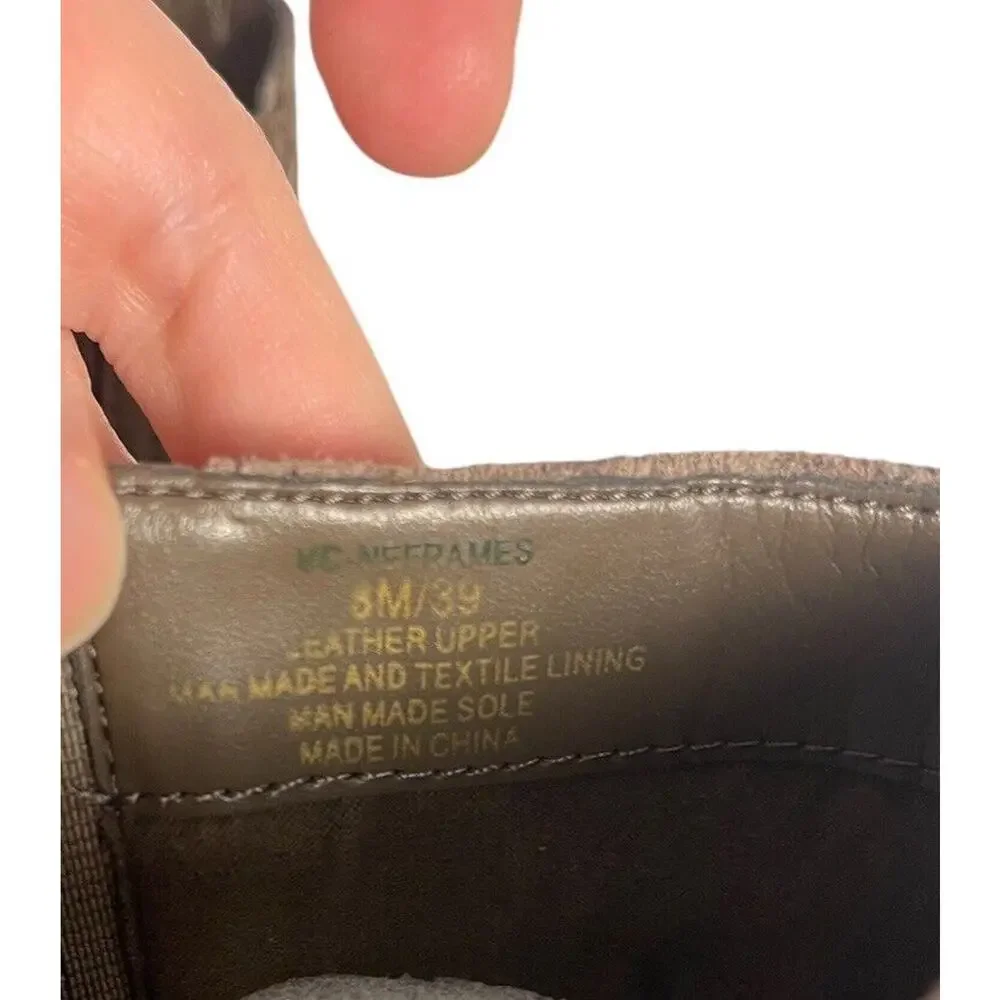 Vince Camuto Neframes Dark Taupe Leather Chelsea Boot Round Toe Size 8 M NWOB - Picture 5 of 10